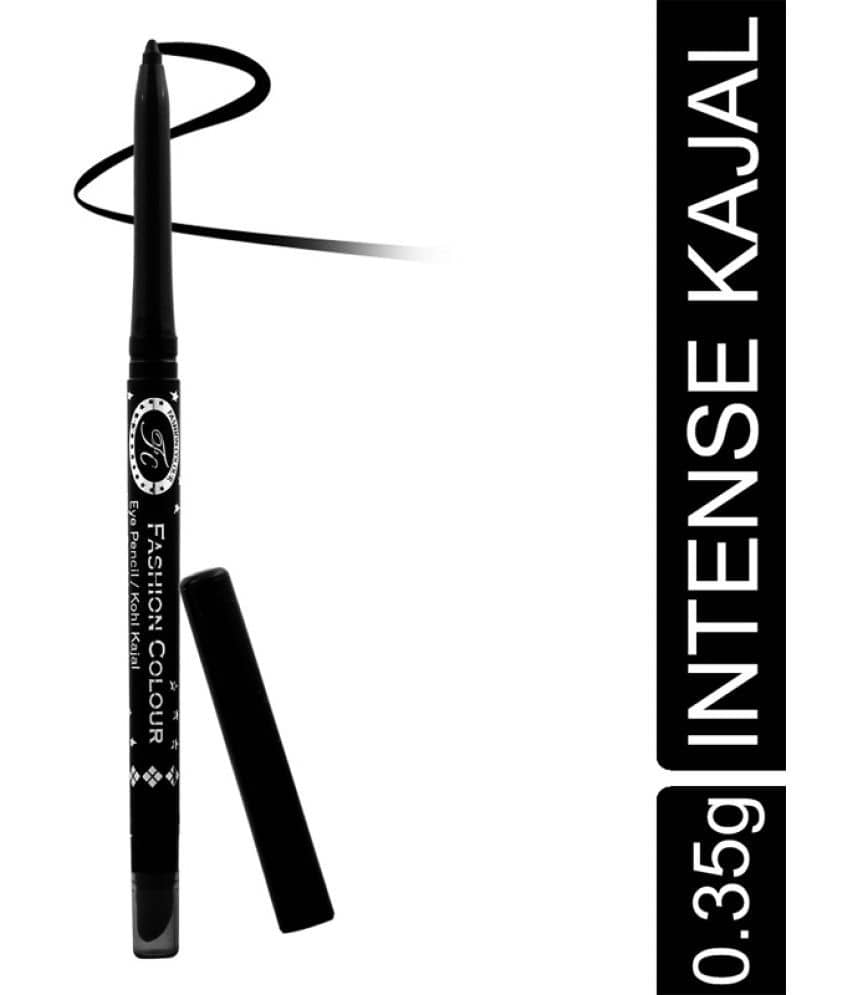 Fashion Colour - Black Natural Kajal 1 g Pencil ( Pack of 1 ) - Makeup - Eyes | Buy online on ZillyBuy