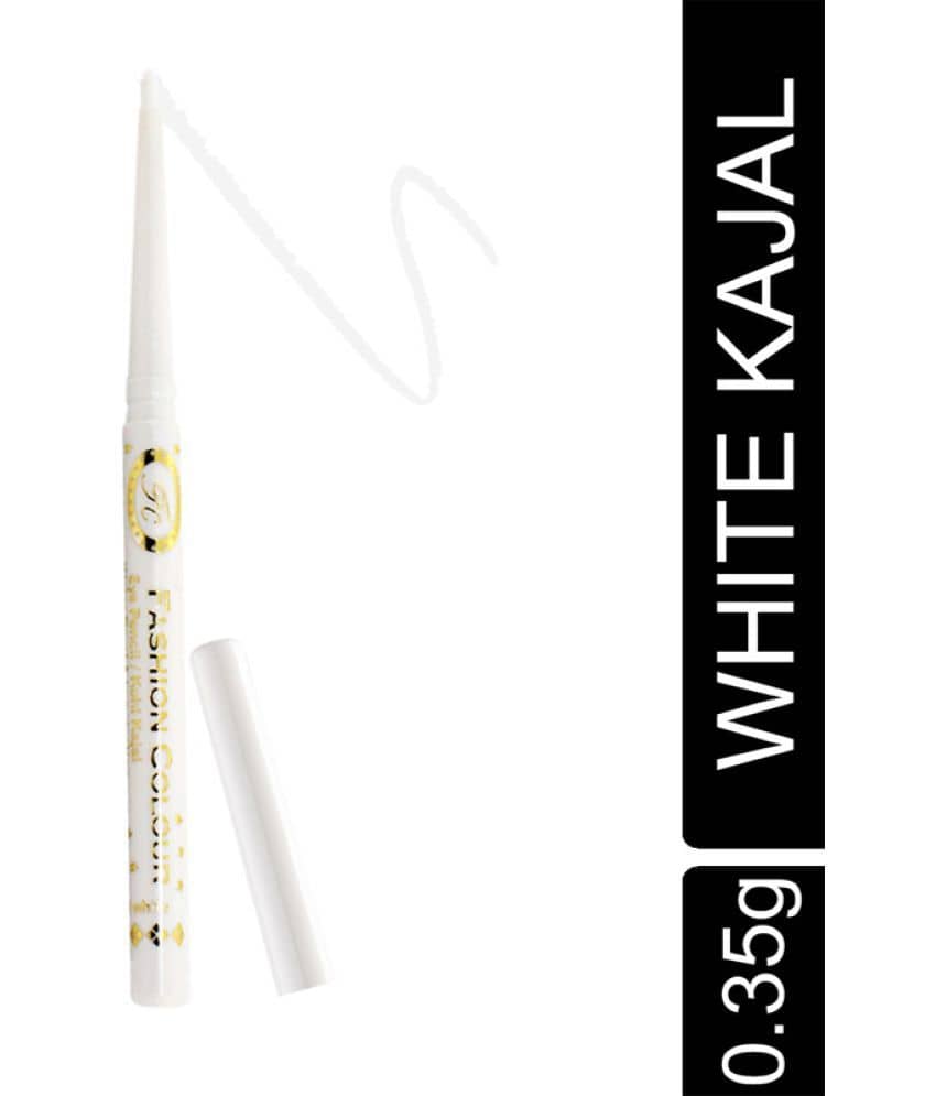 Fashion Colour - White Natural Kajal 1 g Pencil ( Pack of 1 ) - Makeup - Eyes | Buy online on ZillyBuy