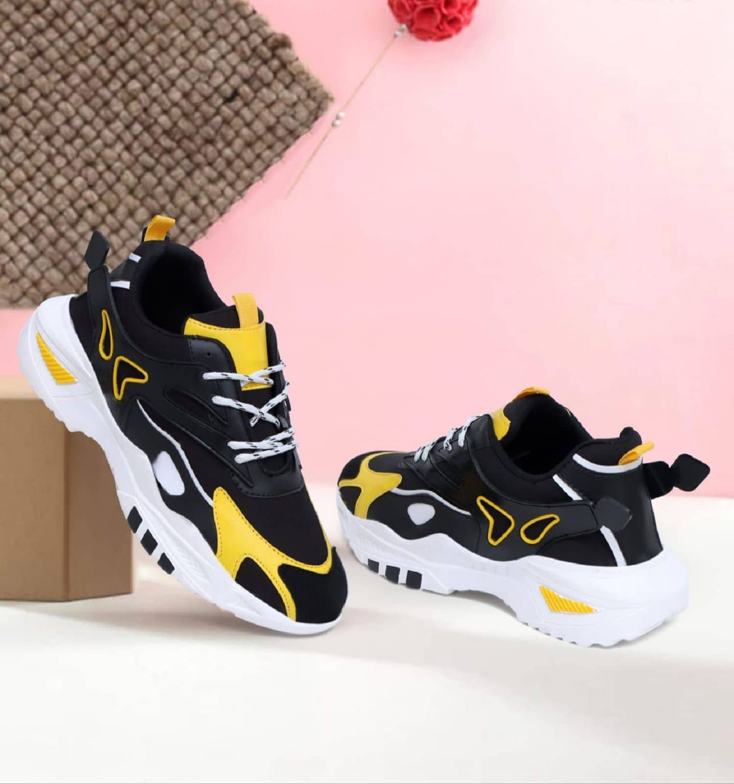 Figor Stylish/Comfortable - Black Men's Sneakers - Casual Shoes | Buy online on ZillyBuy
