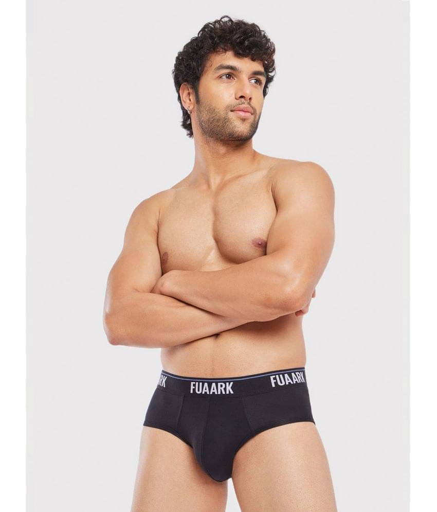 Fuaark Pack of 1 Modal Briefs For Men's ( Black ) Fuaark Pack of 1 Modal Briefs For Men's ( Black )