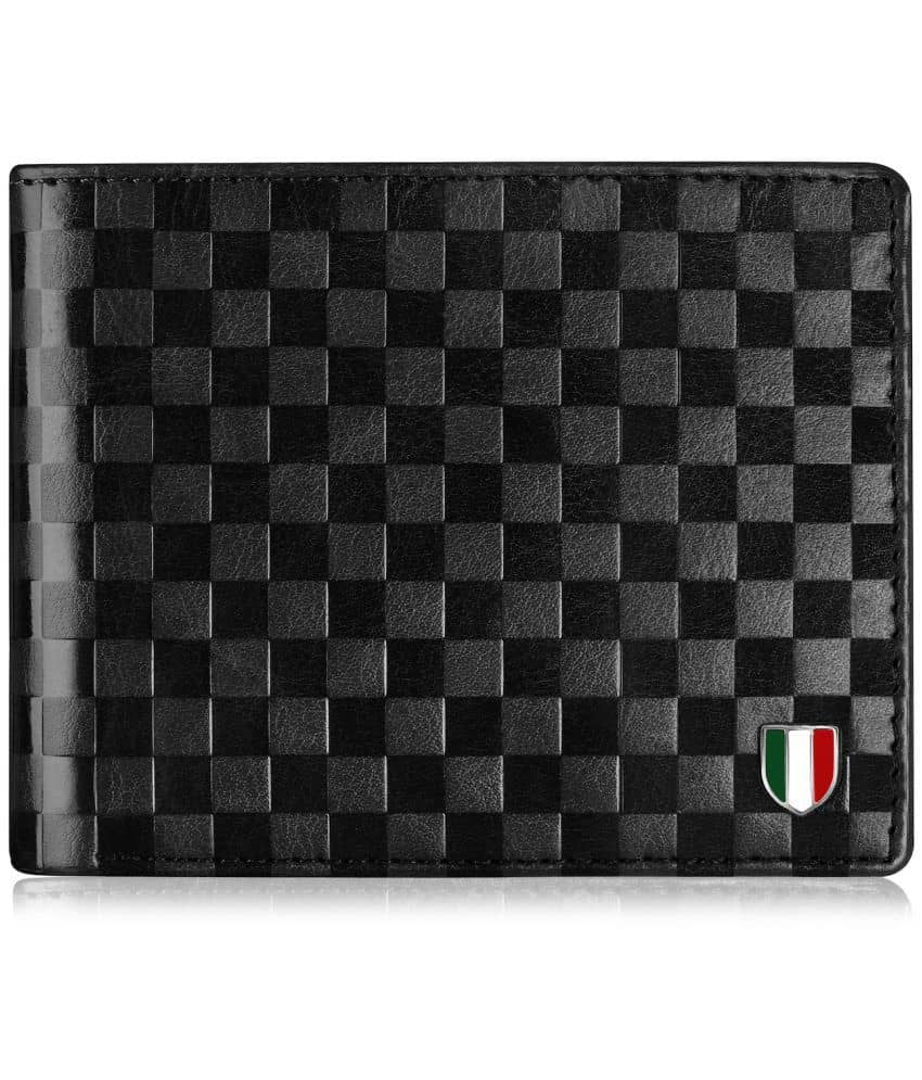 GIOVANNY - Black Faux Leather Men's Regular Wallet ( Pack of 1 ) - Handbags | Buy online on ZillyBuy