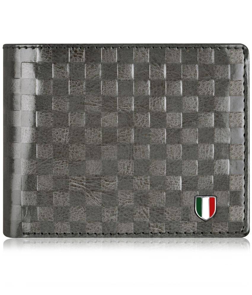    			GIOVANNY - Gray Faux Leather Men's Regular Wallet ( Pack of 1 )