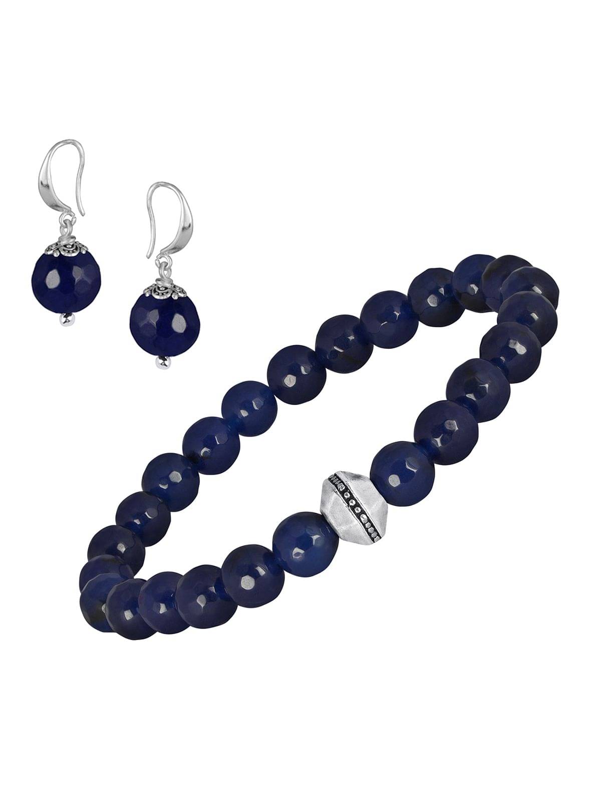 JFL - Jewellery For Less - Navy Blue Bracelet ( Pack of 2 ) JFL - Jewellery For Less - Navy Blue Bracelet ( Pack of 2 )