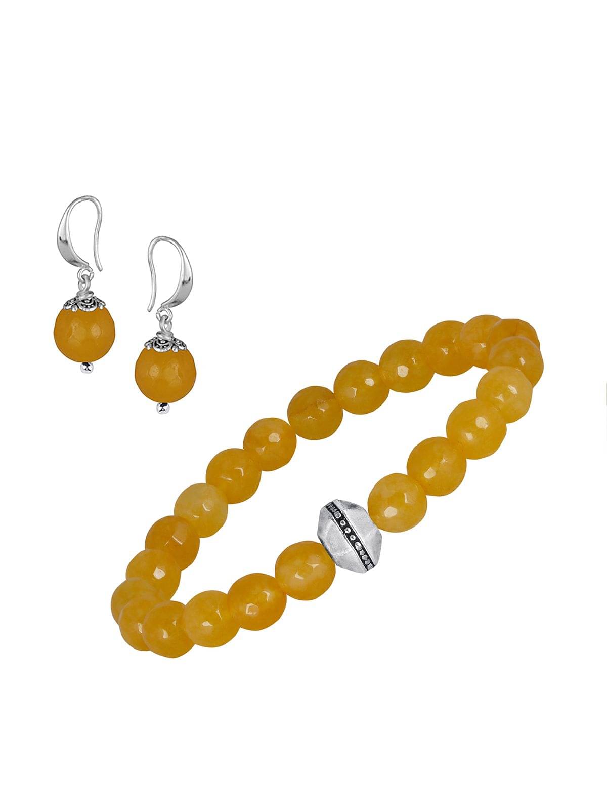     			JFL - Jewellery For Less - Yellow Bracelet ( Pack of 2 )