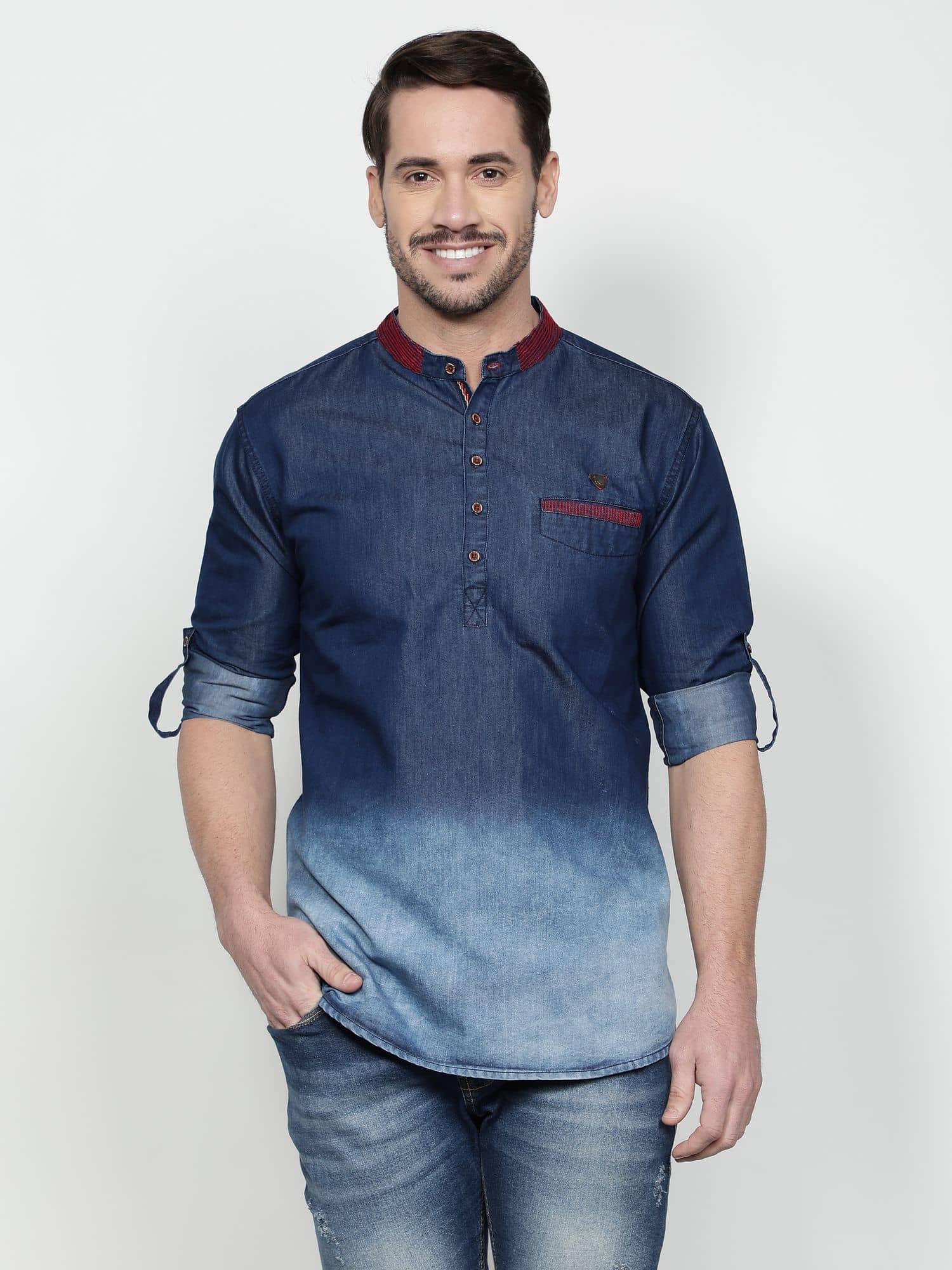 Kuons Avenue - Blue Cotton Men's Regular Kurta ( Pack of 1 ) - Kurtas & Kurta Sets | Buy online on ZillyBuy