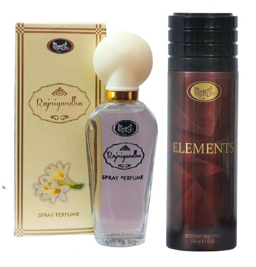 Monet - RANIGANDHA PERFUME & ELEMENT DEO Deodorant Spray for Men,Women 230 ml ( Pack of 2 )