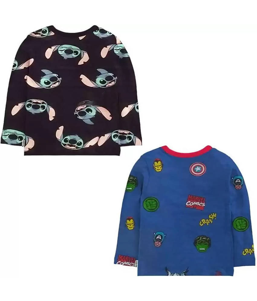 NammaBaby Pack of 1 Boys Cotton Blend T-Shirt ( Multi Color )