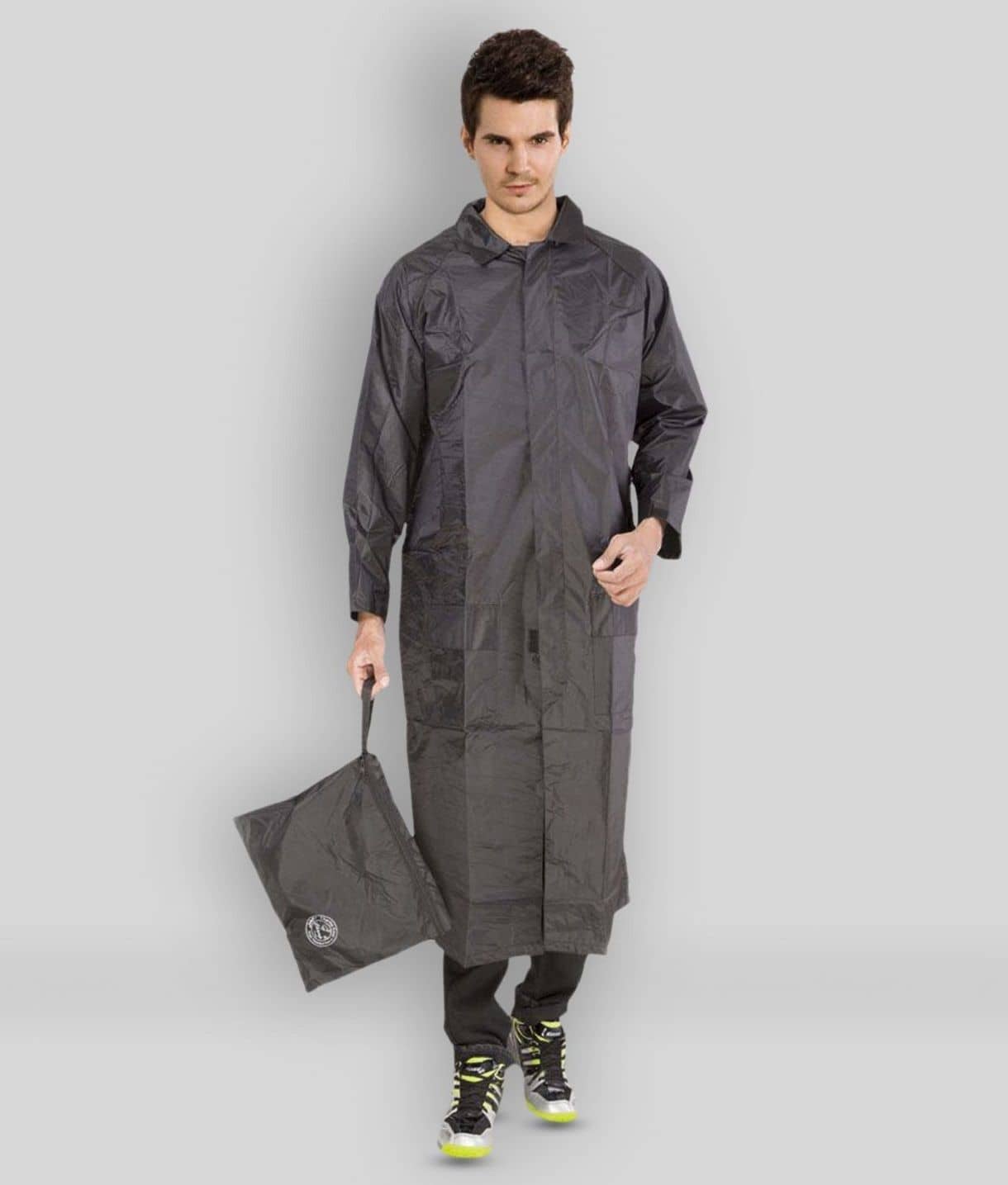 Neekshaa - Black Nylon Men's Raincoat ( Pack of 1 )