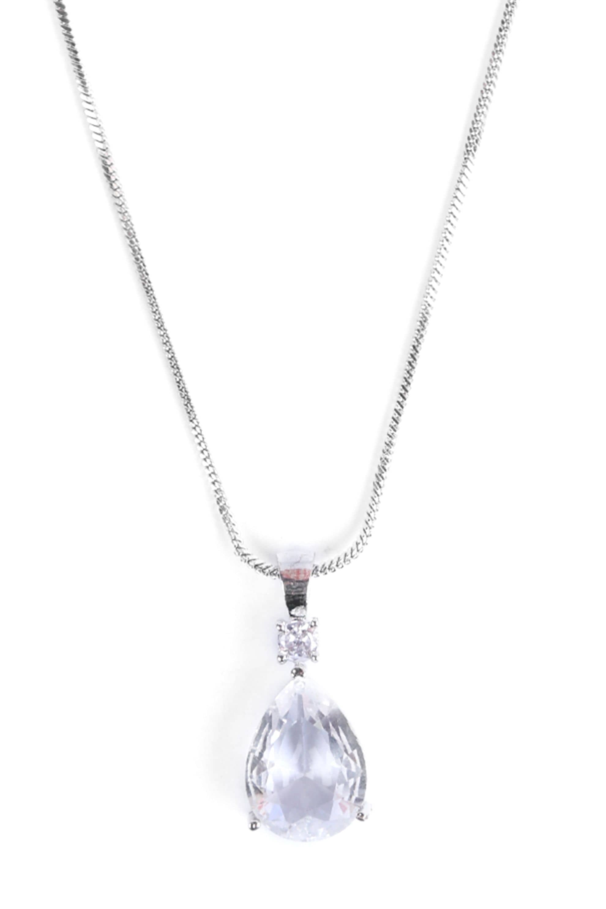 PUJVI - Silver Pendant ( Pack of 1 )
