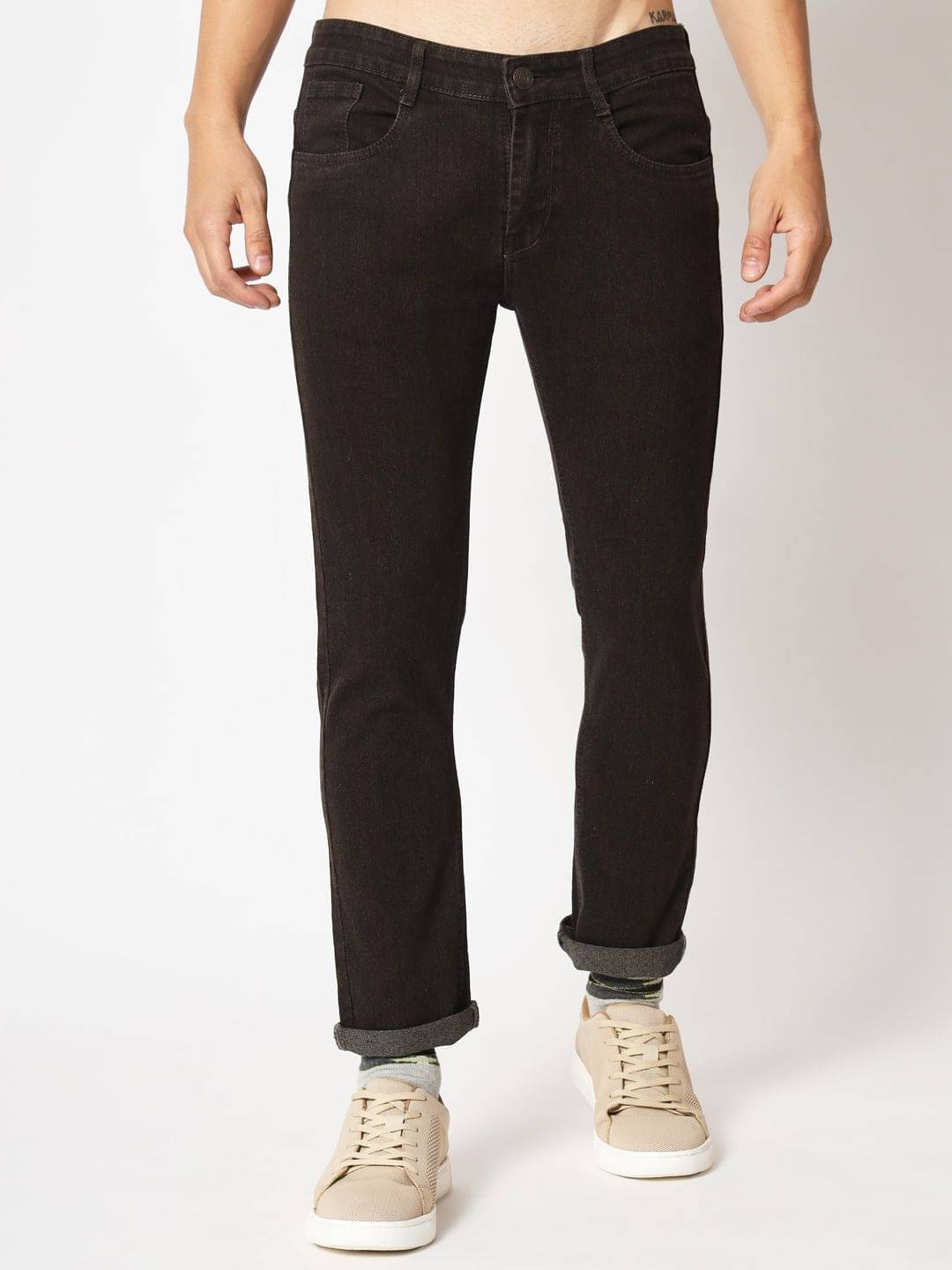 RAGZO - Coffee Denim Slim Fit Men's Jeans ( Pack of 1 )     			RAGZO - Coffee Denim Slim Fit Men's Jeans ( Pack of 1 )