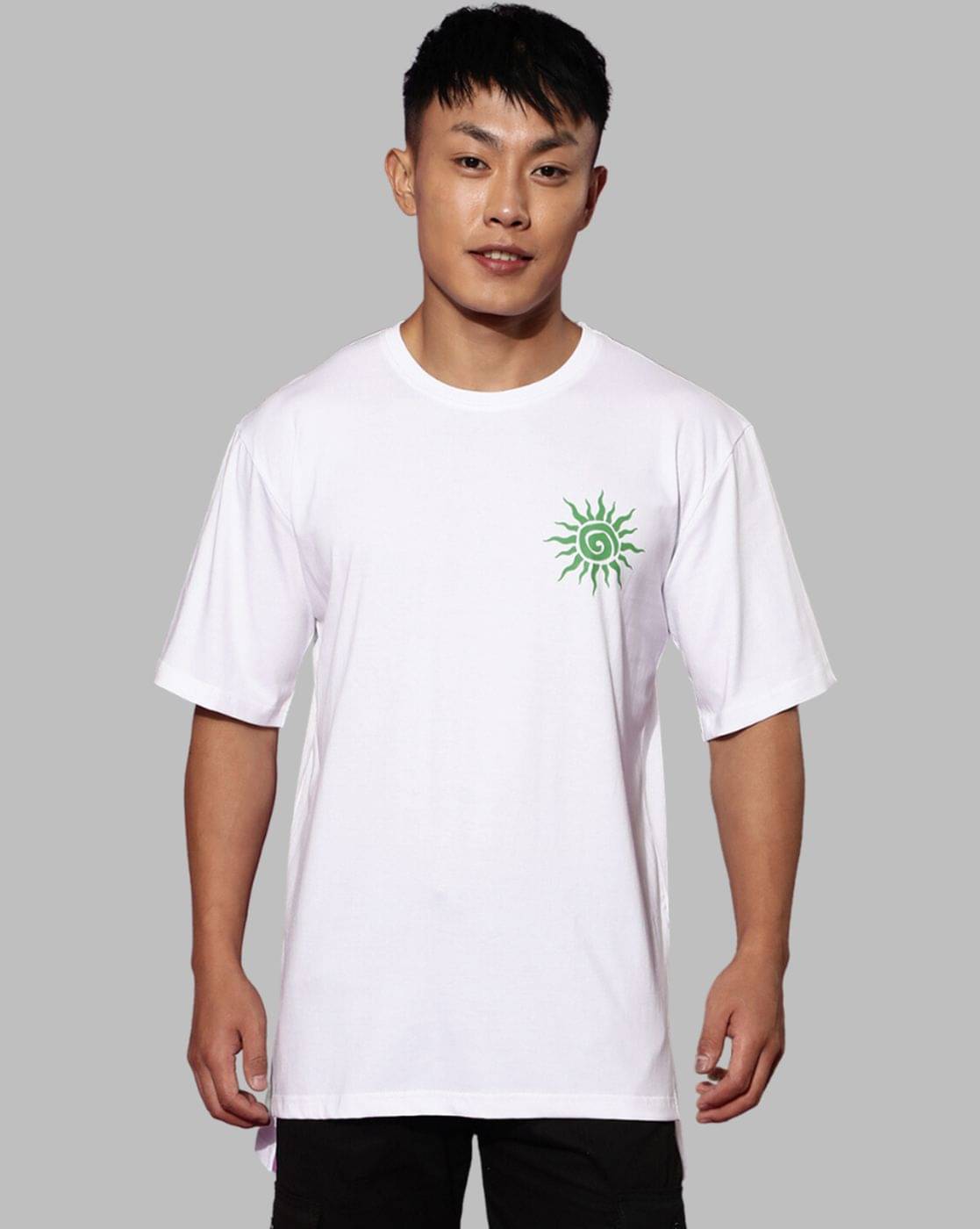     			Veirdo Pack of 1 Cotton Oversized Fit Men's T-Shirt ( White )