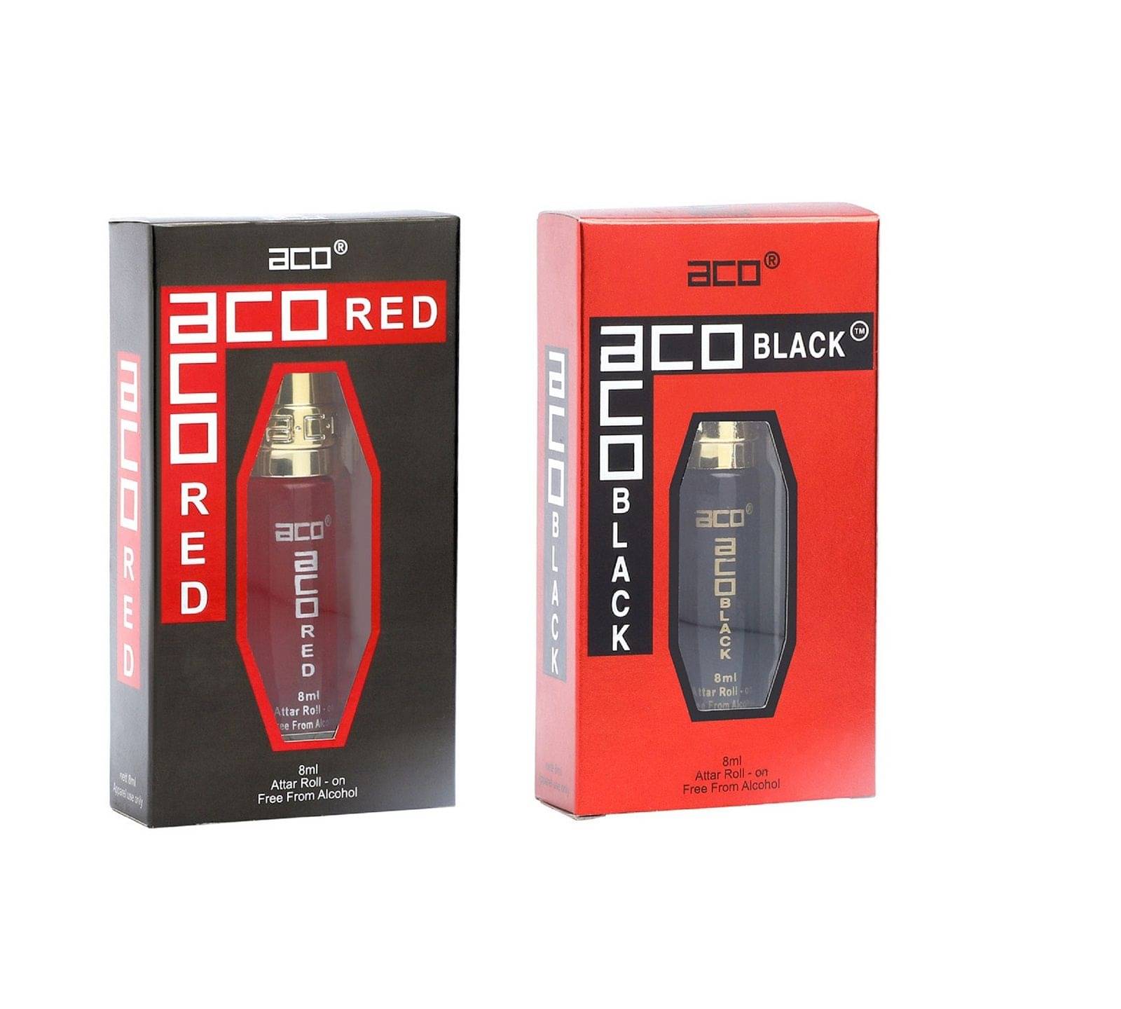 aco perfumes ACO RED & ACO BLACK Concentrated Attar Roll On 8ml COMBO SET aco perfumes ACO RED & ACO BLACK Concentrated Attar Roll On 8ml COMBO SET
