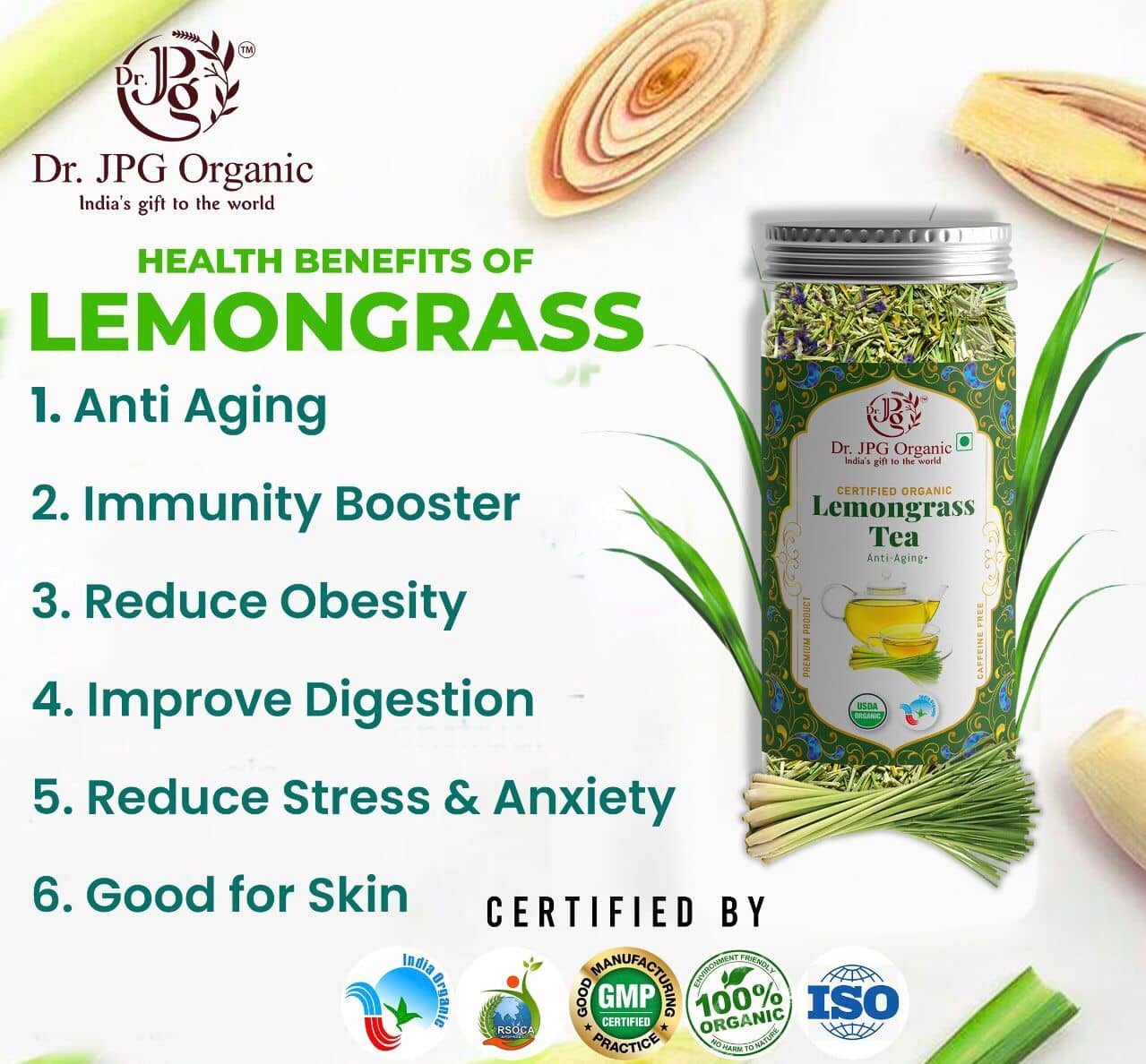 jgs JGS LEMON GRASS TEA (PACK OF 2)