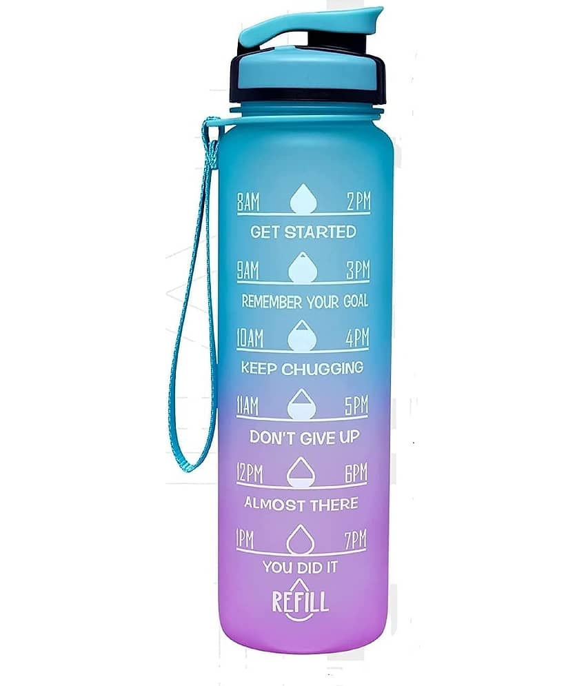 Bhavyta Motivational Fitness Sports Leak proof Water Bottle with Time Marker - Multicolour Water Bottle ( Pack of 1 ) - Stationery | Buy online on ZillyBuy