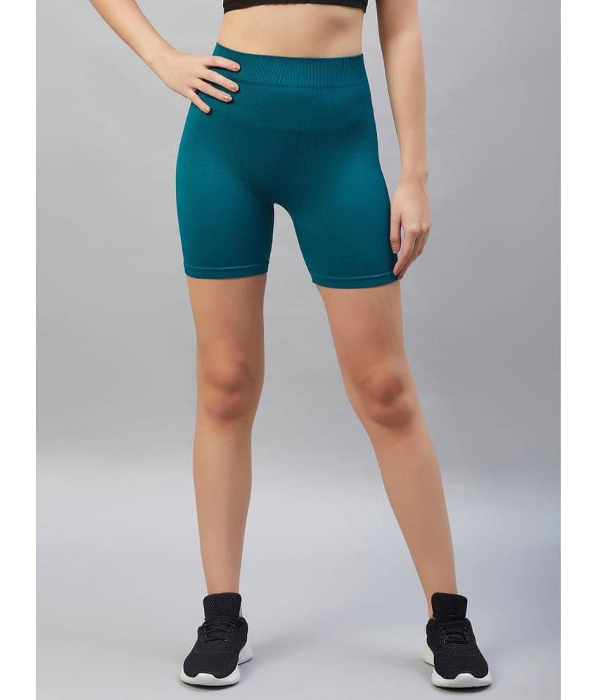    			C9 Airwear Green Nylon Solid Shorts - Single