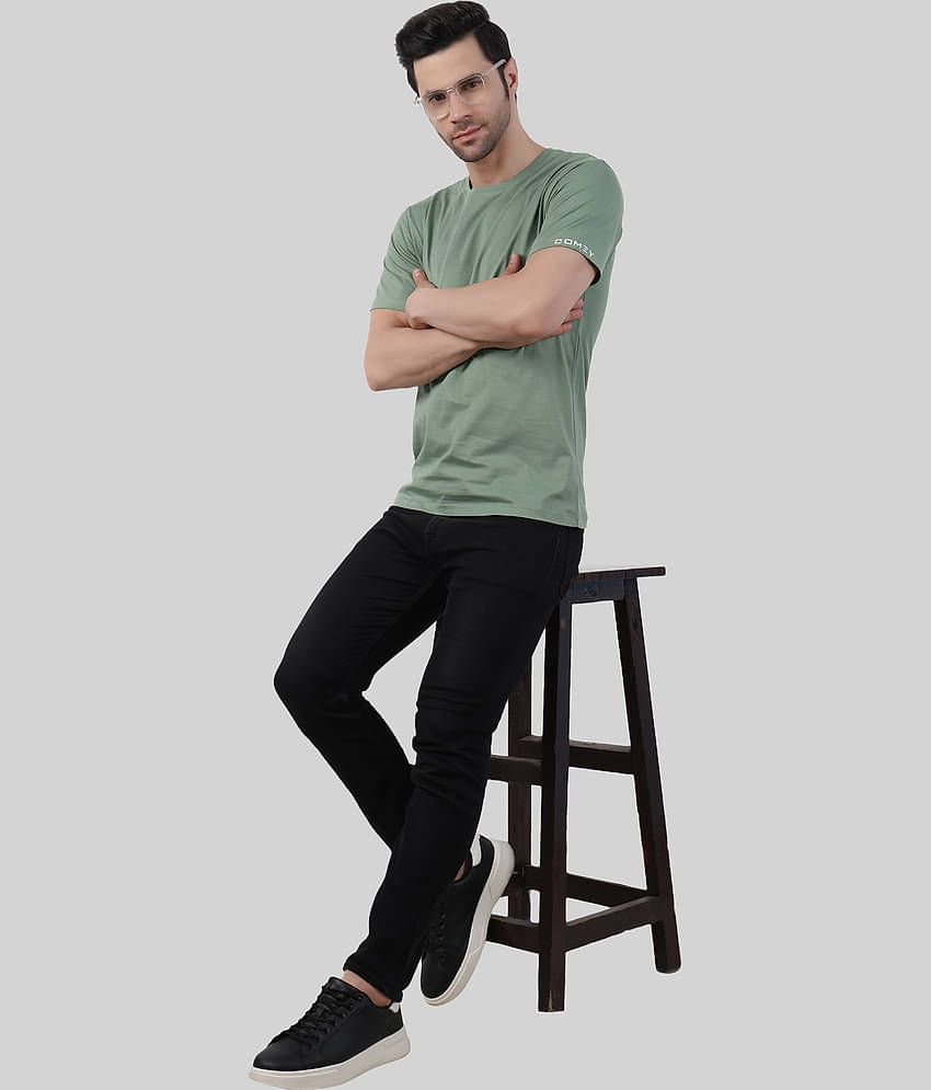 Comey Pack of 3 100% Cotton Regular Fit Men's T-Shirt ( Multicolor )