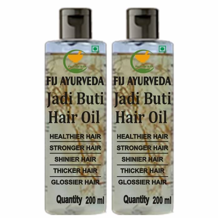     			Fij Ayurveda Jadi Buti Hair Oil For Hair Growth And Hair Care (Pack of 2)
