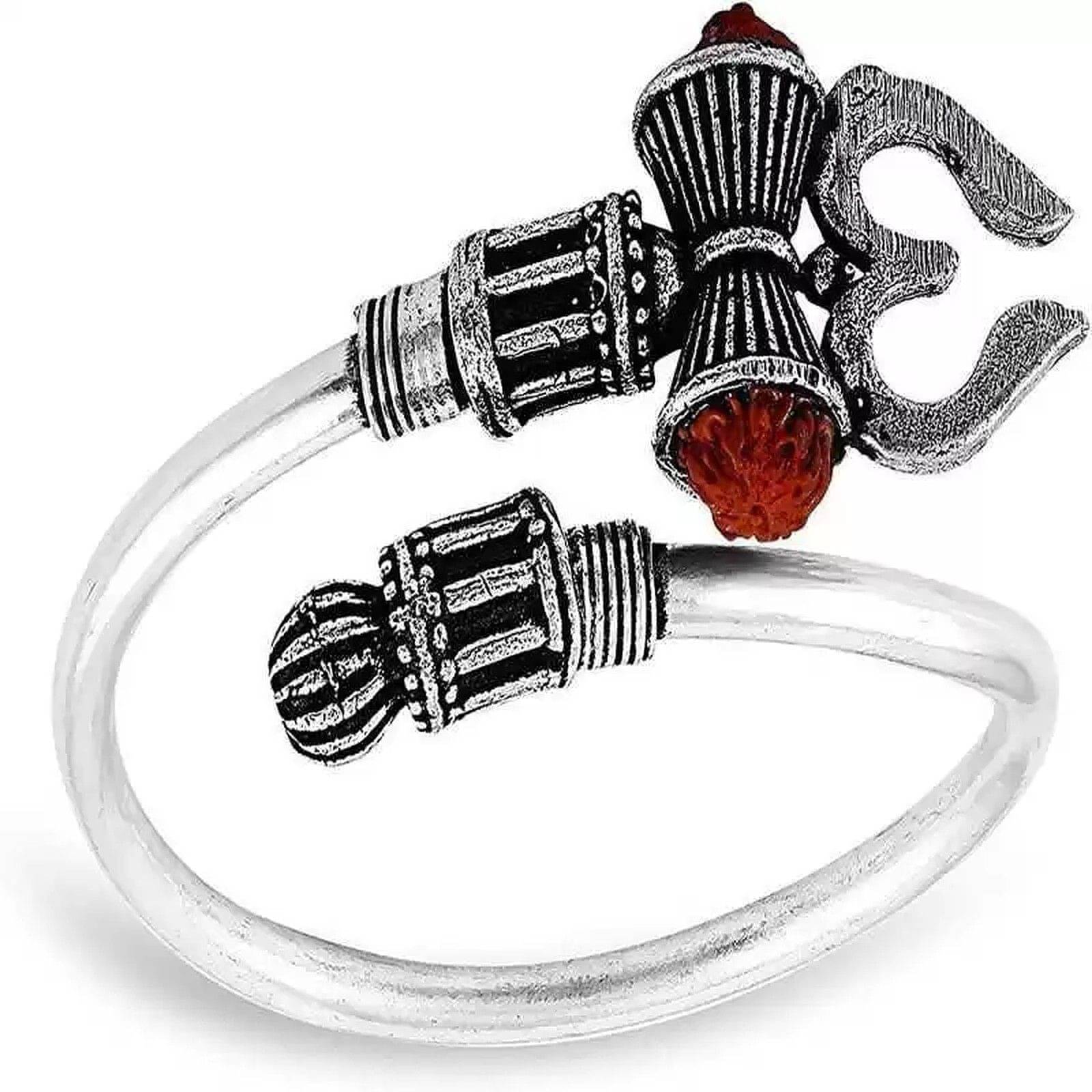 HEER COLLECTION - Silver Religious Bracelet ( Pack of 1 ) HEER COLLECTION - Silver Religious Bracelet ( Pack of 1 )