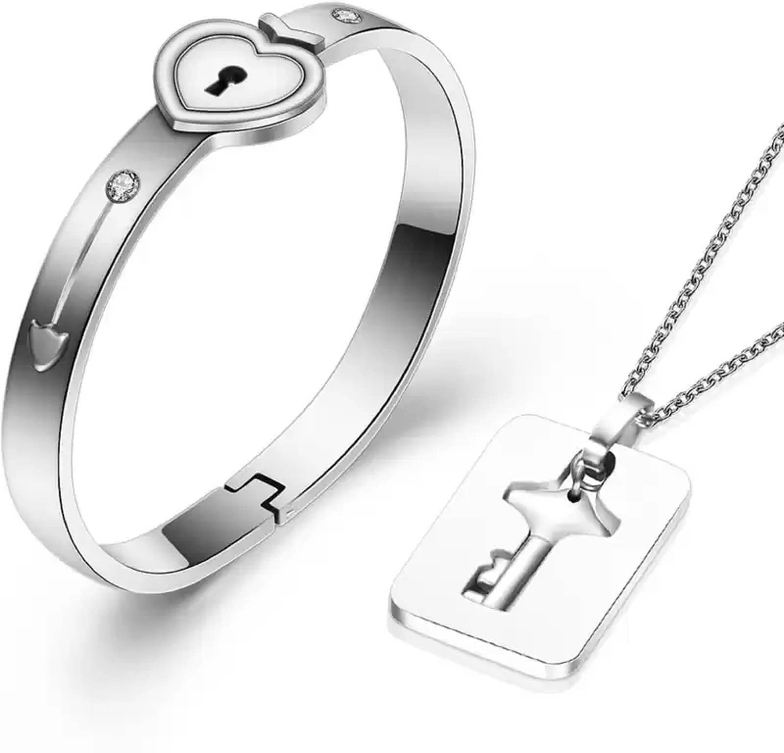HEER COLLECTION - Silver Wrist Band ( Pack of 2 ) - Bangles & Bracelets | Buy online on ZillyBuy