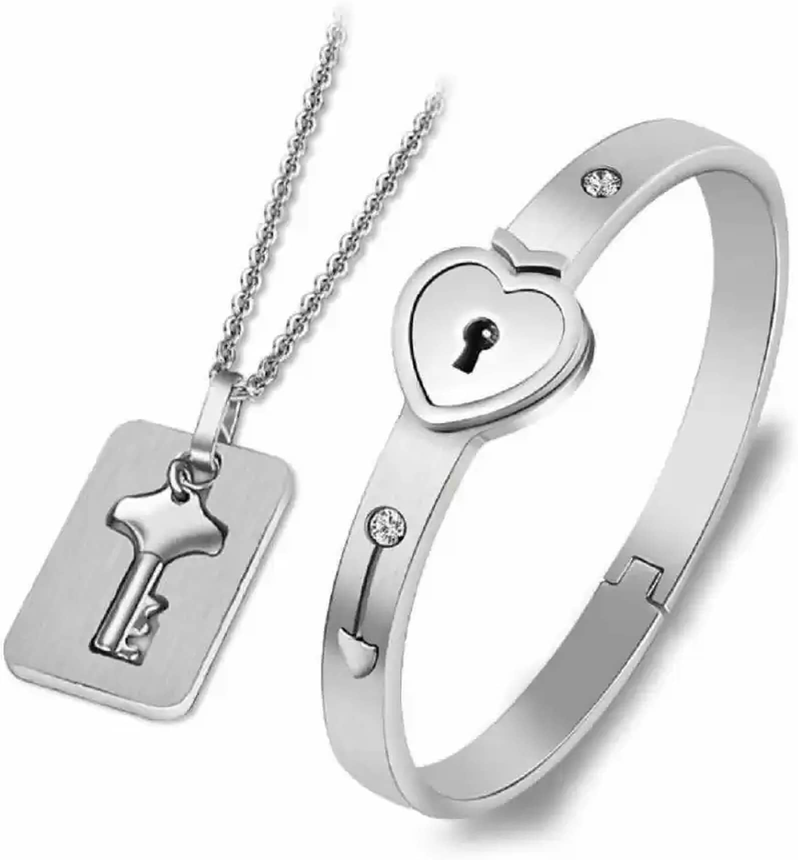 HEER COLLECTION - Silver Wrist Band ( Pack of 2 ) - Bangles & Bracelets | Buy online on ZillyBuy