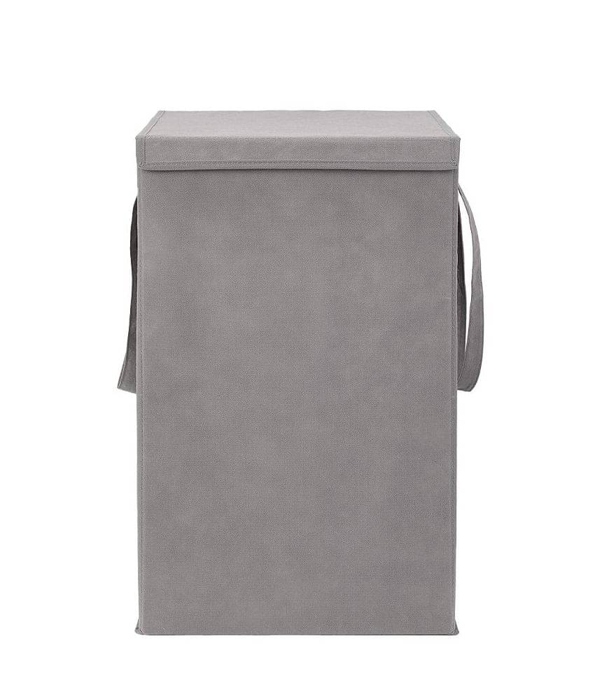 75 L Foldable Storage Box / Laundry Bag for Clothes | Toy Storage Box with Lid & Handle,Grey (1U) 75 L Foldable Storage Box / Laundry Bag for Clothes | Toy Storage Box with Lid & Handle,Grey (1U)