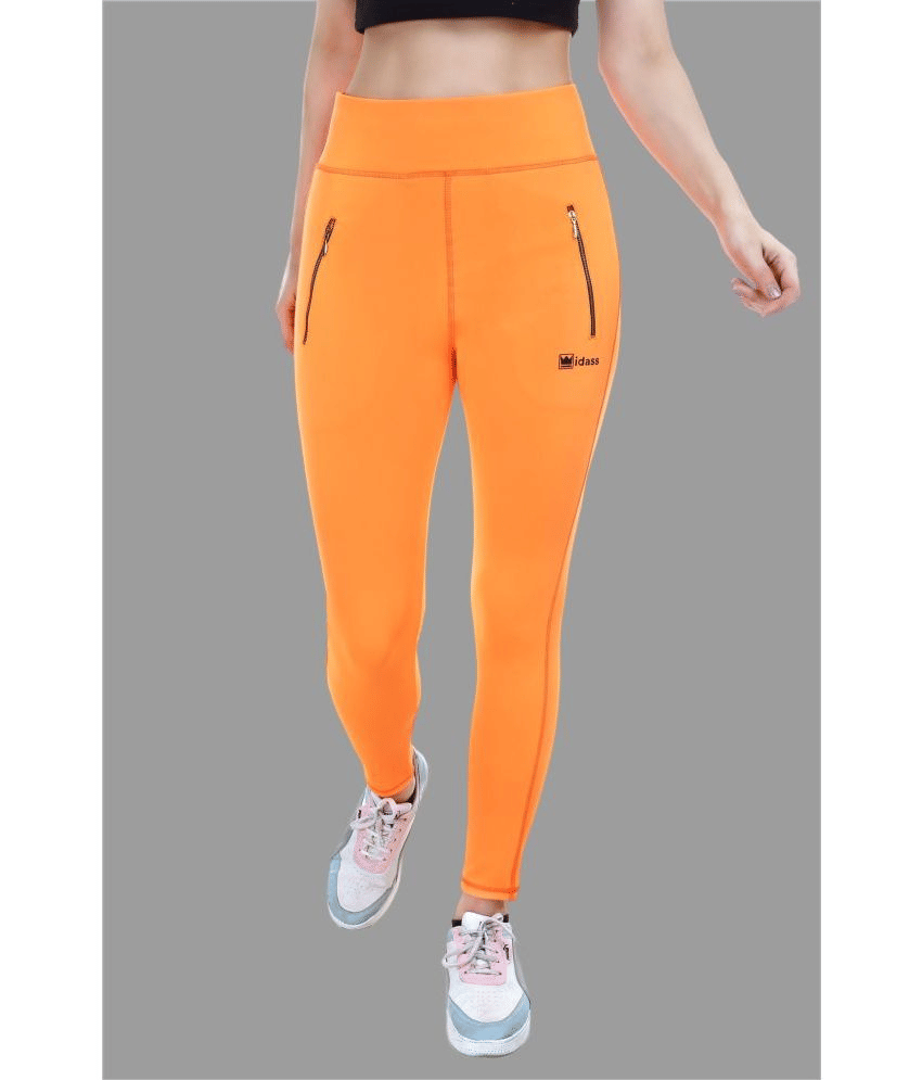IDASS - Lycra Slim Fit Orange Women's Jeggings ( Pack of 1 )