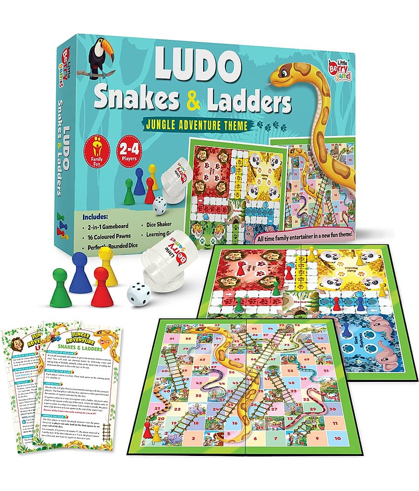 Ludo & Snakes Ladders Board Game Set for Kids- 2in1 Party & Fun Games Board Game - Toys and Games | Buy online on ZillyBuy