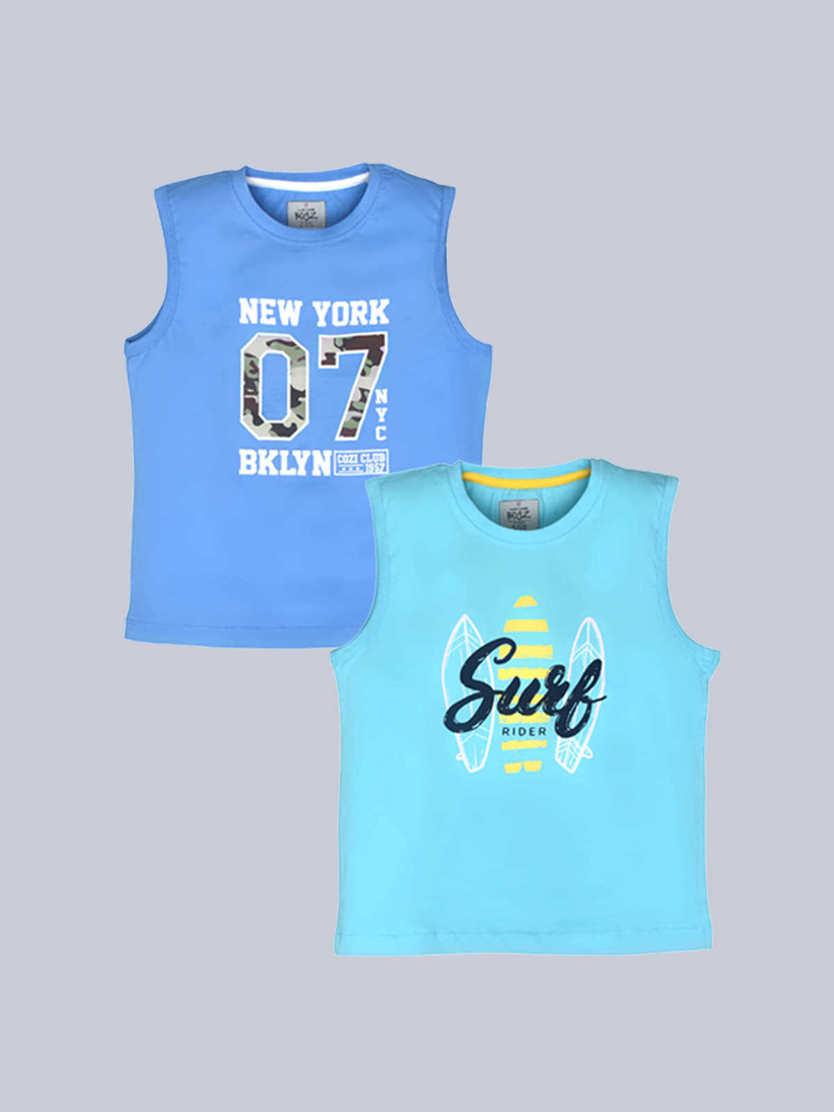     			Lux Cozi Pack of 1 Boys Cotton T-Shirt ( Blue )