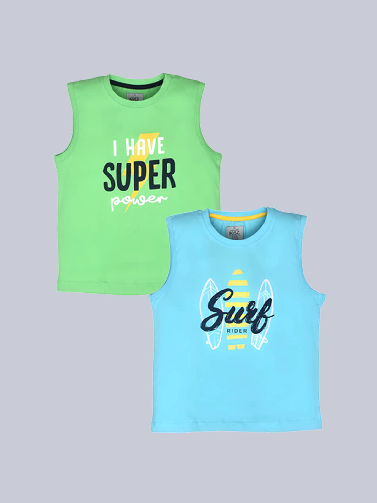     			Lux Cozi Pack of 2 Boys Cotton T-Shirt ( Green )