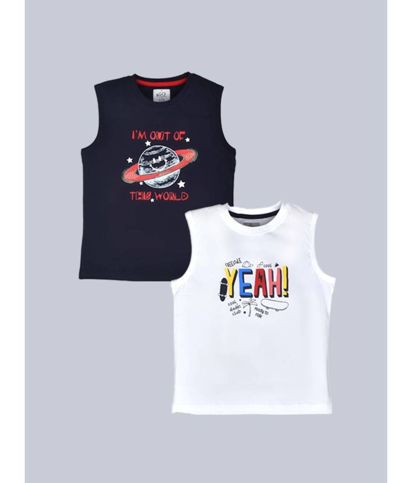     			Lux Cozi Pack of 1 Boys Cotton T-Shirt ( Navy )