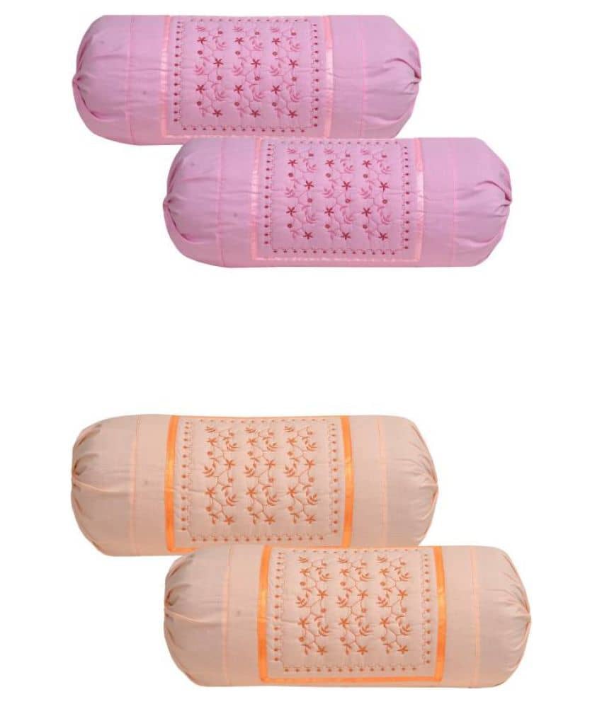 MAHALUXMI COLLECTION - Pack of 4 Cotton Regular Pillow Cover ( 78.74 cm(31) x 40.64 cm(16) ) - Multi