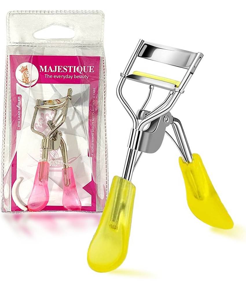 Majestique Eyelash Curler Fits All Eye Shapes Long-Lasting Curler for Women Makeup - Color May Vary