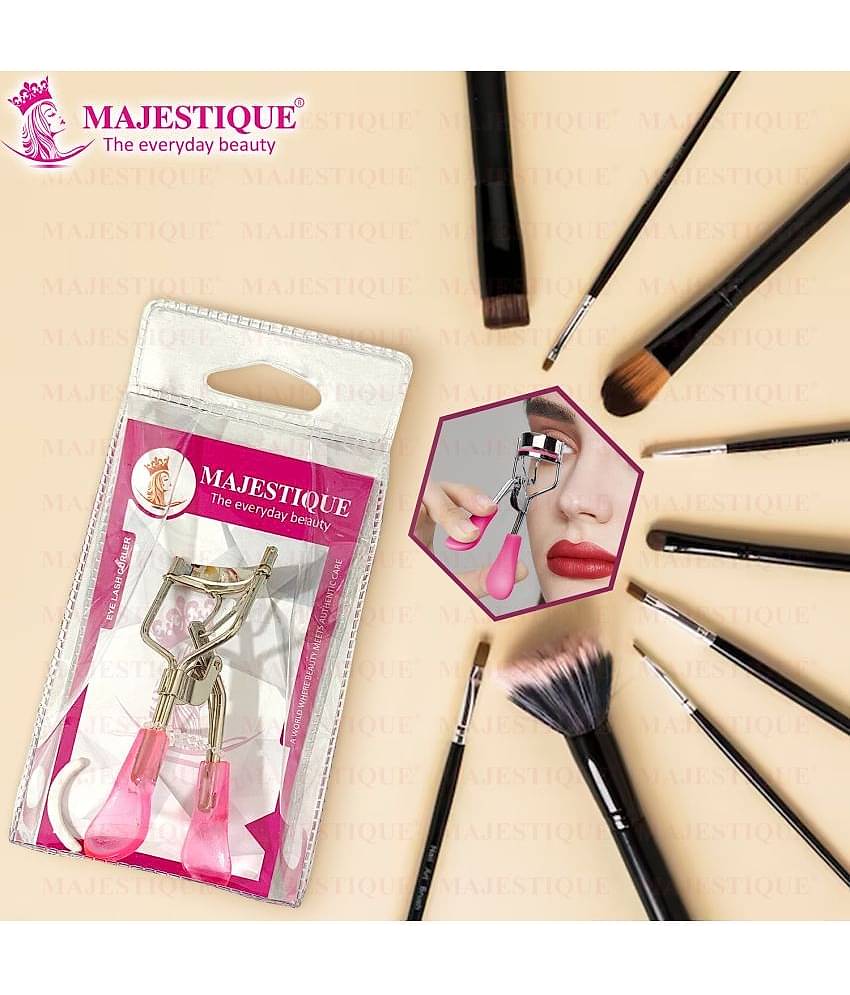 Majestique Eyelash Curler Fits All Eye Shapes Long-Lasting Curler for Women Makeup - Color May Vary