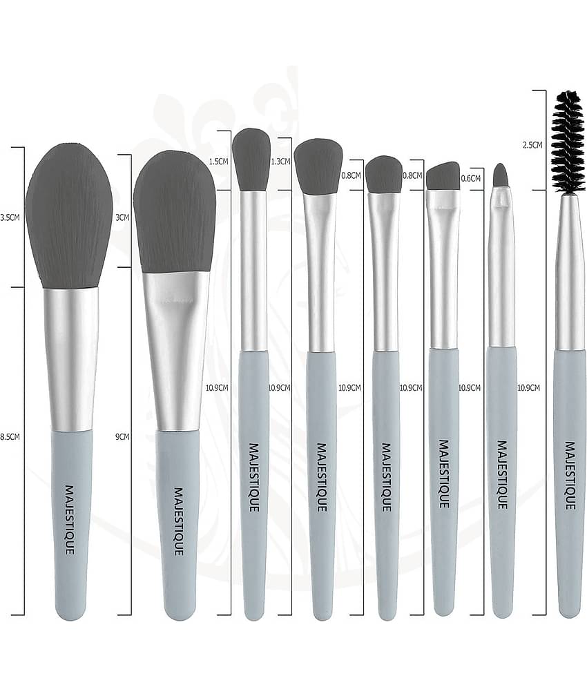 Majestique Makeup Brush Set, 8Pcs Makeup Brushes, Proffesional Cosmetics for Face Makeup Brush Kit