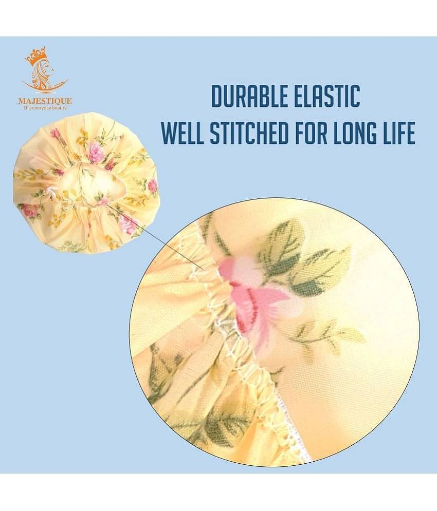 Majestique Shower Cap for Women Ideal for All Hair Lengths Reusable Perfect Hair Cap for Bathing