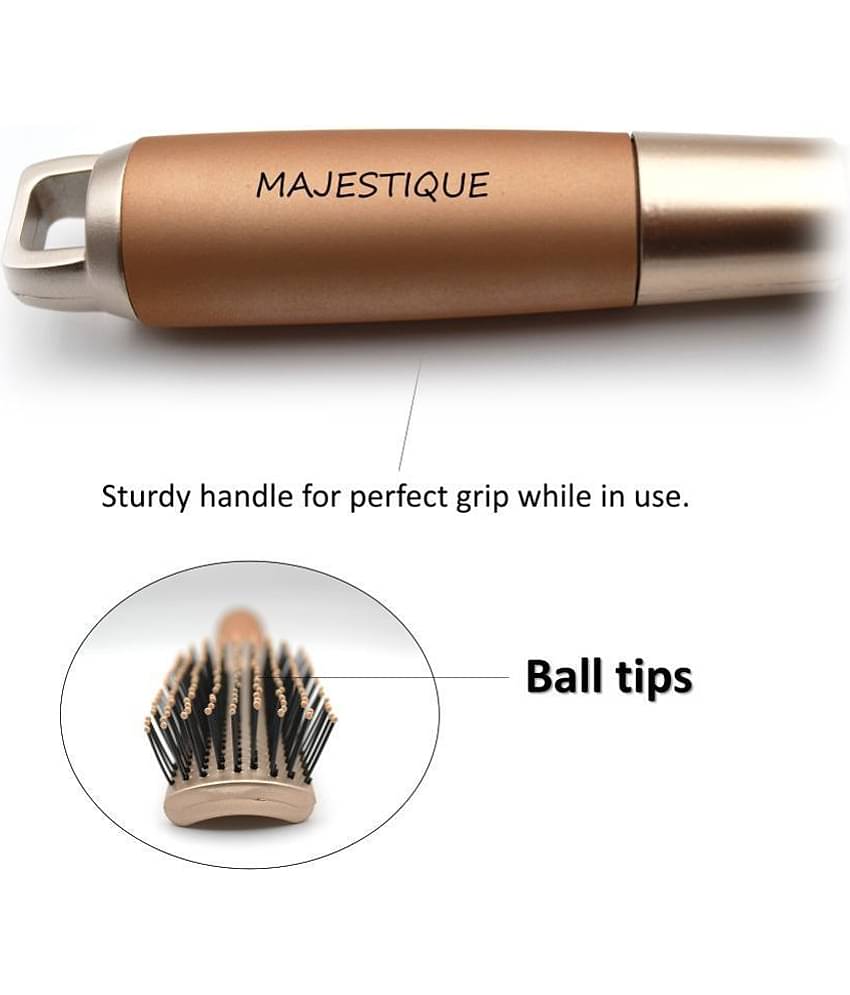 Majestique Golden Hair Styler Brush for Blow Drying, Styling and Solon for Men and Women - Pack of 1
