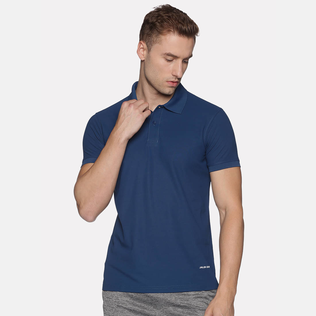 Omtex - Blue Cotton Regular Fit Men's Sports Polo T-Shirt ( Pack of 1 )     			Omtex - Blue Cotton Regular Fit Men's Sports Polo T-Shirt ( Pack of 1 )