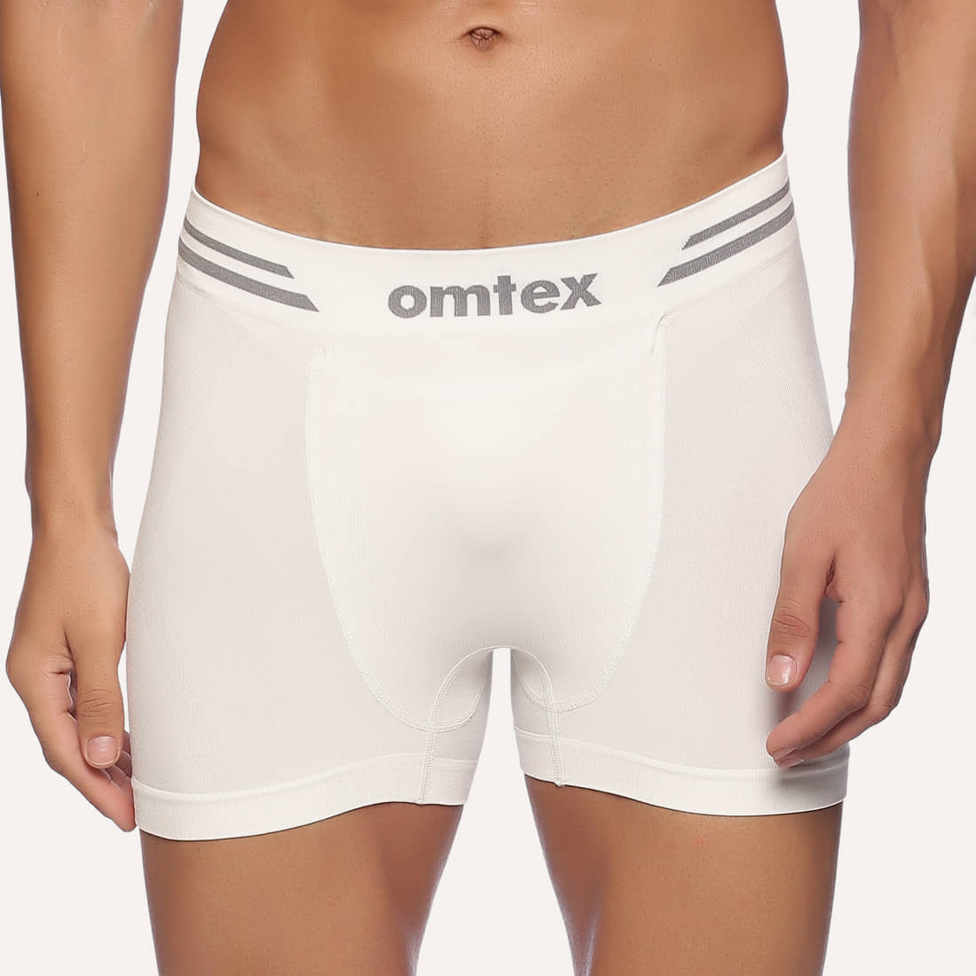 Omtex Pack of 1 Nylon Trunks For Men's ( White )