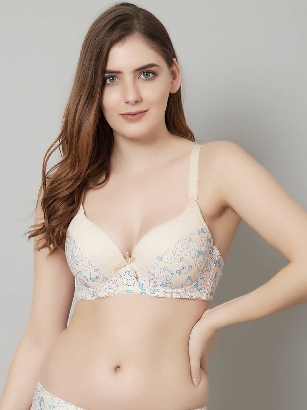PrettyCat Polyester Lightly Padded Women's T-Shirt Bra ( Beige ) PrettyCat Polyester Lightly Padded Women's T-Shirt Bra ( Beige )