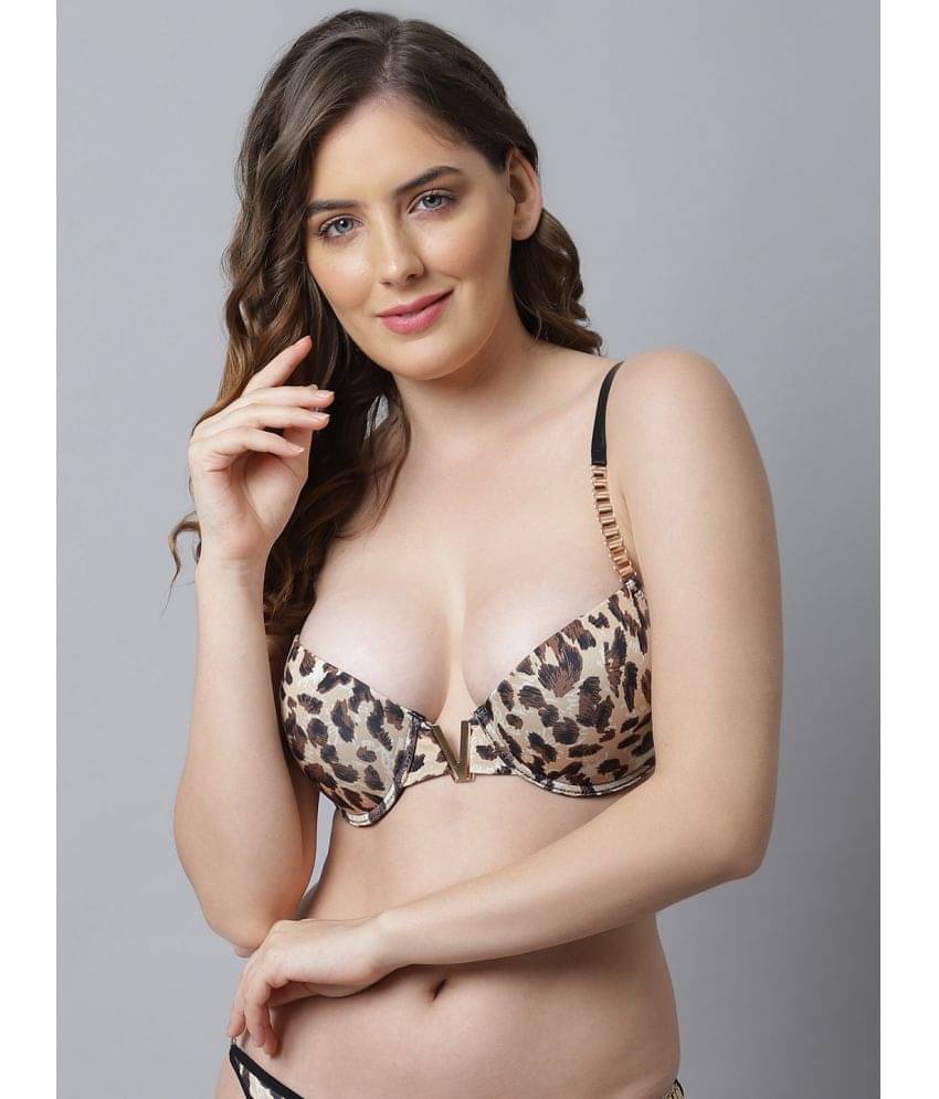 PrettyCat Polyester Lightly Padded Women's Push Up Bra ( Multicolor ) PrettyCat Polyester Lightly Padded Women's Push Up Bra ( Multicolor )