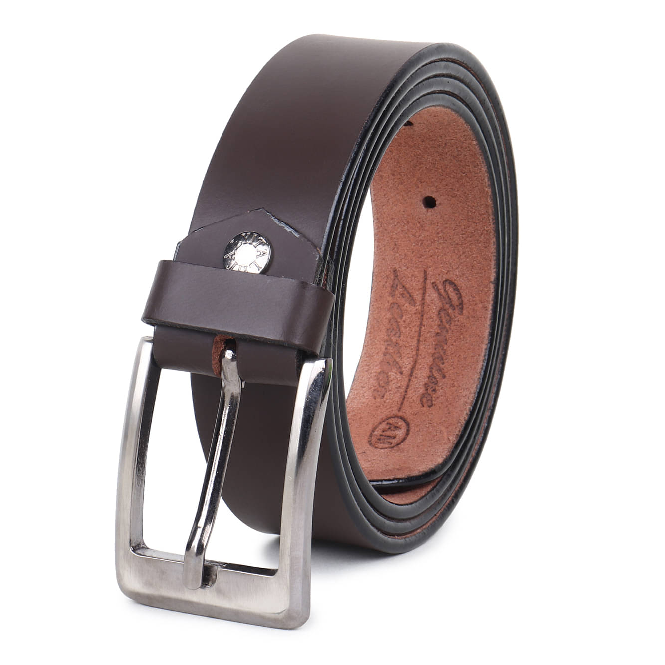     			SUNSHOPPING - Brown 100% Leather Men's Formal Belt ( Pack of 1 )
