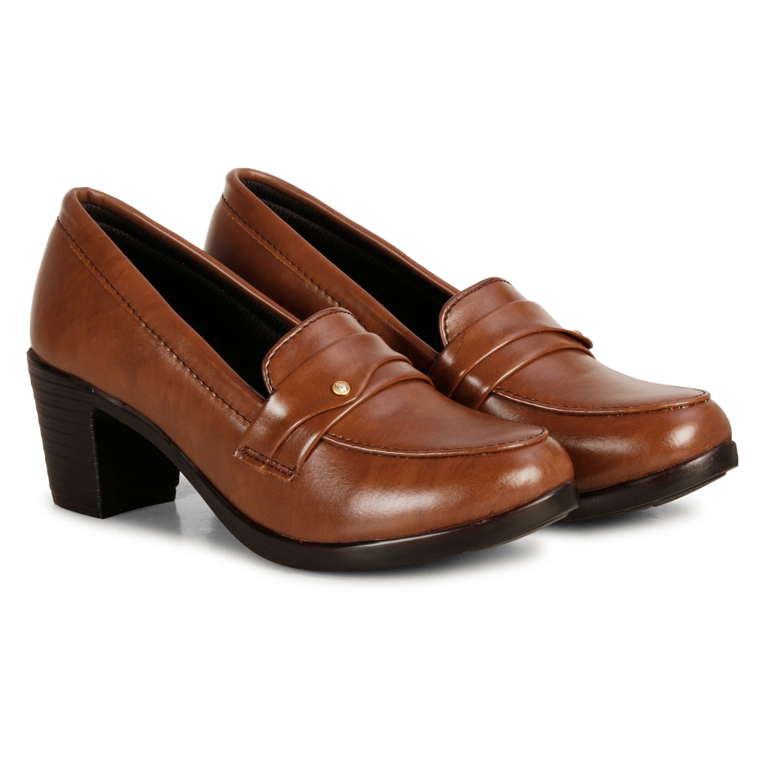     			Saheb - Brown Women's Pumps Heels