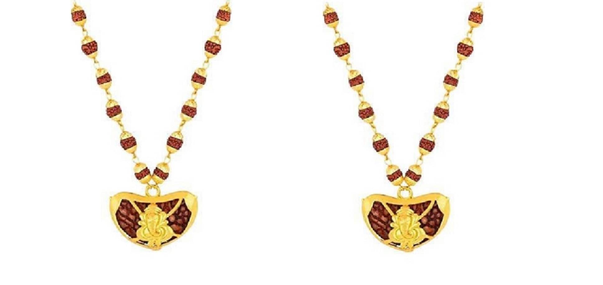 Shri Astha Vinayak - Kaju Gansha Rudraksha Pooja Mala ( Pack of 2 ) Shri Astha Vinayak - Kaju Gansha Rudraksha Pooja Mala ( Pack of 2 )