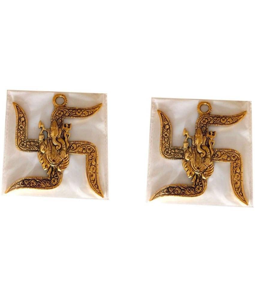 Shri Astha Vinayak - Swastik Ganesha Religious Showpiece ( Pack of 2 ) Shri Astha Vinayak - Swastik Ganesha Religious Showpiece ( Pack of 2 )