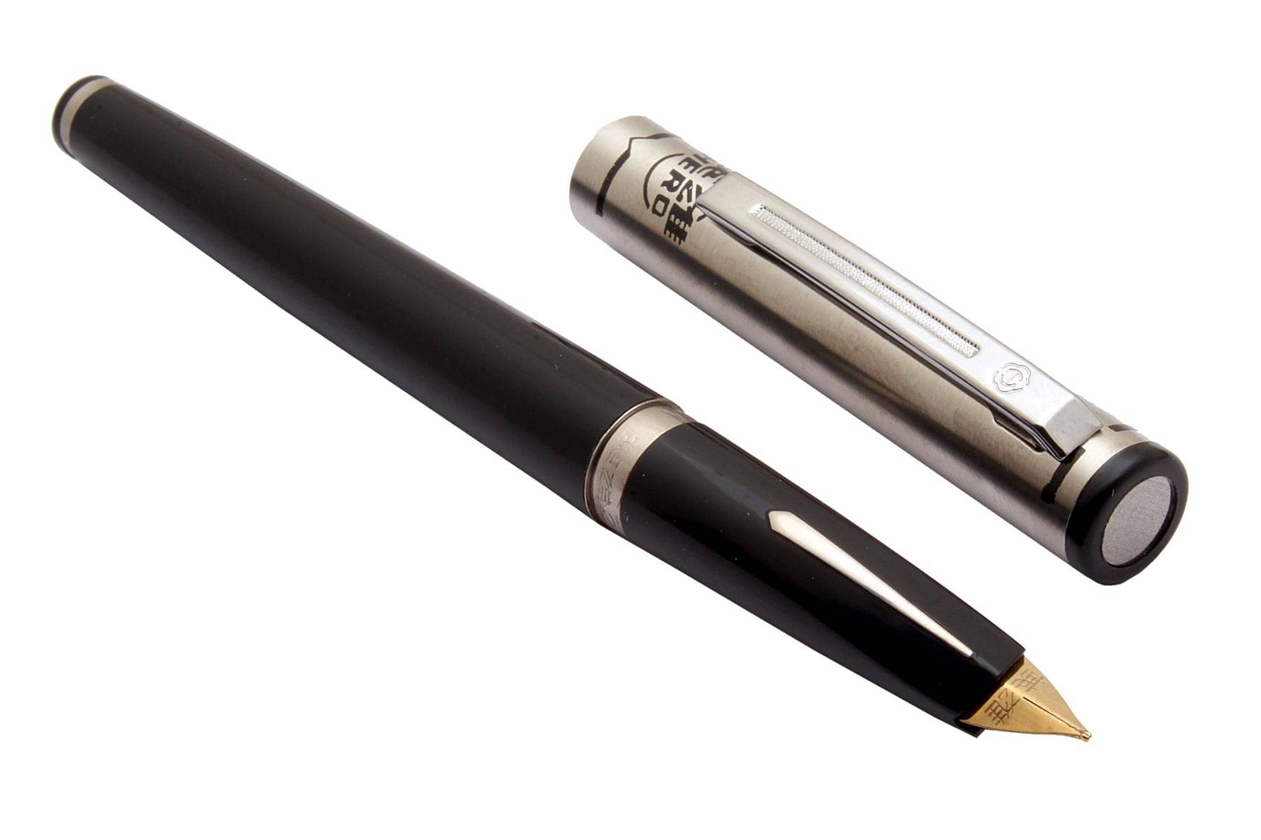     			Srpc Early Hero 240 Black Color Fountain Pen converter system Arrow Inlaid Grip Coveted Aircraft Duckbill Nib Stainless Steel Cap