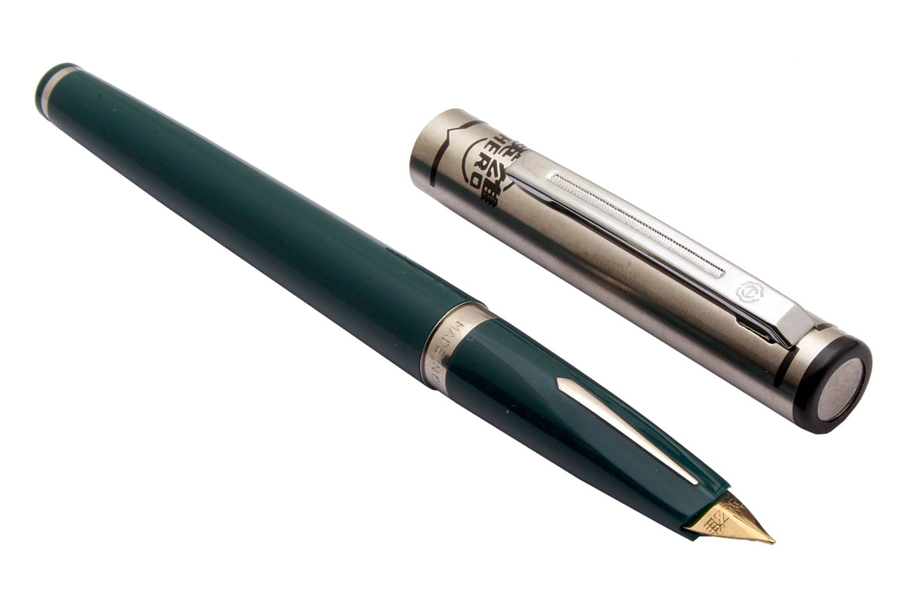     			Srpc Early Hero 240 Green Color Fountain Pen converter system Arrow Inlaid Grip Coveted Aircraft Duckbill Nib Stainless Steel Cap