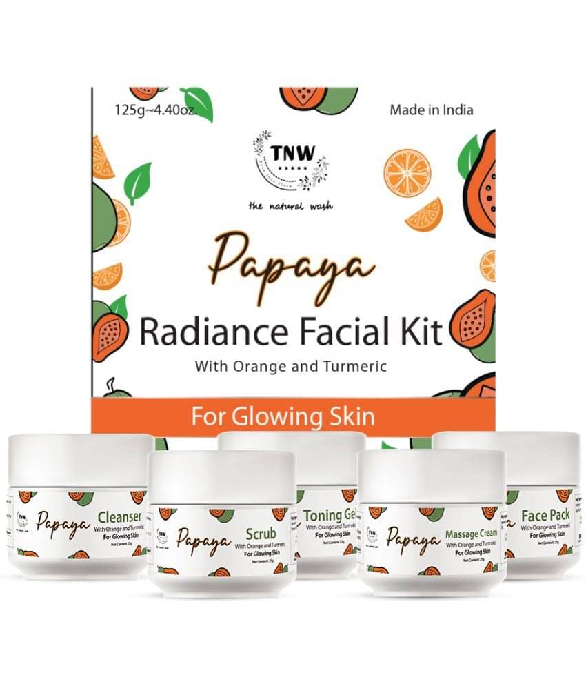    			TNW - The Natural Wash Papaya Facial Kit With Papaya And Jojoba Oil, 125G