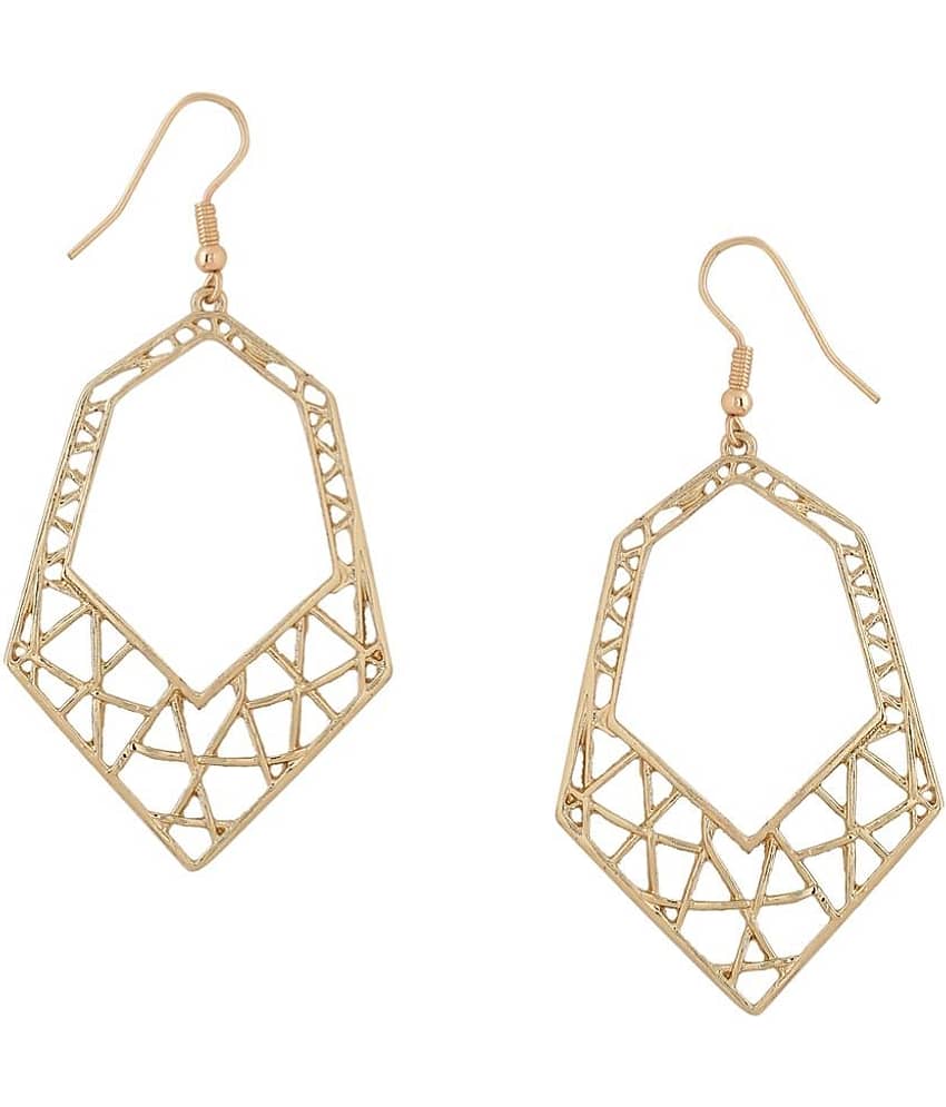 VIRAASI - Golden Danglers Earrings ( Pack of 1 ) - Earrings | Buy online on ZillyBuy
