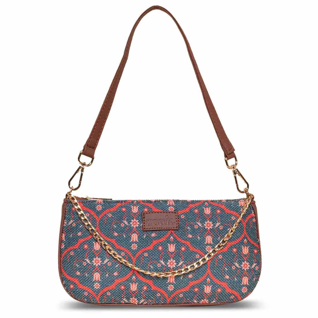 Zouk Shoulder Bag Jute Set of 1 ( Light Blue ) Zouk Shoulder Bag Jute Set of 1 ( Light Blue )
