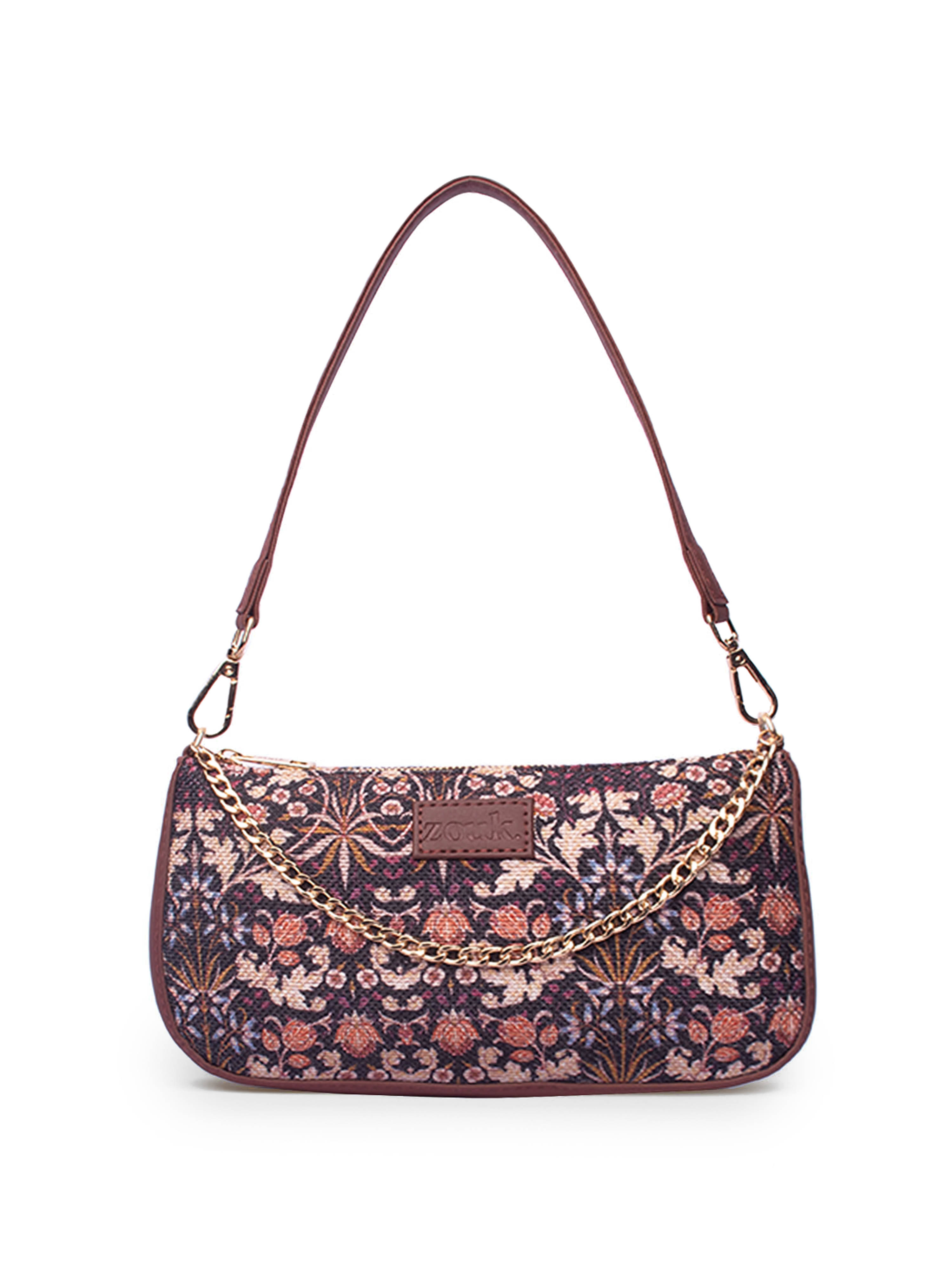     			Zouk Shoulder Bag Jute Set of 1 ( Multicolor )